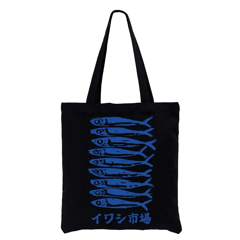 Tokyo-Tiger Sardine Market Tote Bag
