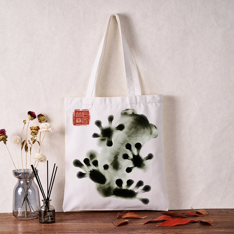 Tokyo-Tiger Ink Painting Frog Tote Bag
