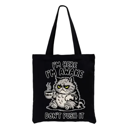 Tokyo-Tiger Tired Cat Tote Bag
