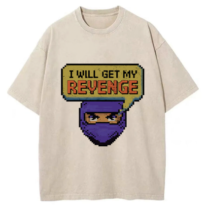 Tokyo-Tiger Japanese Revenge Ninja Washed T-Shirt