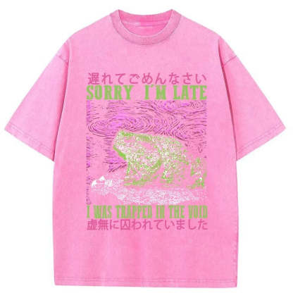 Tokyo-Tiger A Frog In Distress Japanese Washed T-Shirt