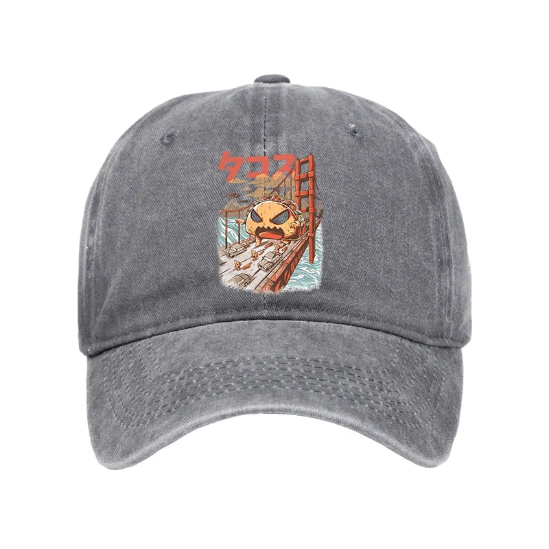 Tokyo-Tiger The Great Taco Kaiju Japanese Washed Cap