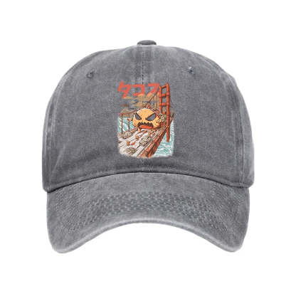 Tokyo-Tiger The Great Taco Kaiju Japanese Washed Cap