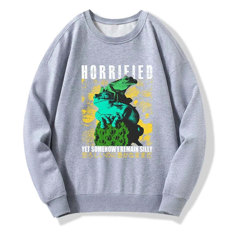 Tokyo-Tiger Horrified Two Frogs Funny Sweatshirt Sale