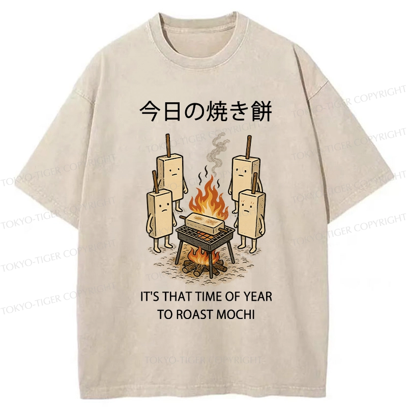 Tokyo-Tiger Today's Roast Mochi Washed T-Shirt