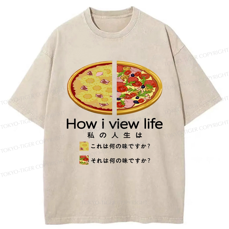 Tokyo-Tiger How I View Life Washed T-Shirt