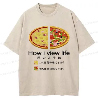 Tokyo-Tiger How I View Life Washed T-Shirt