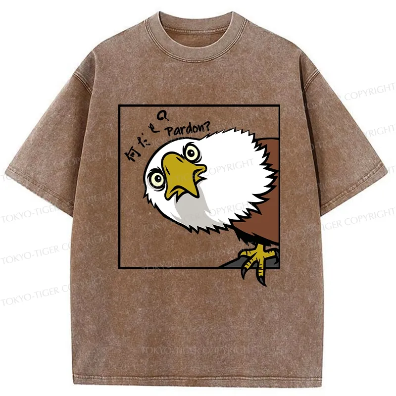 Tokyo-Tiger Curious Eagle Washed T-Shirt