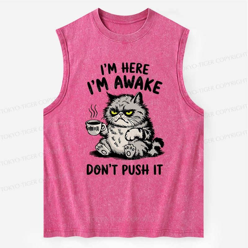 Tokyo-Tiger Tired Cat Washed Tank