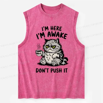 Tokyo-Tiger Tired Cat Washed Tank