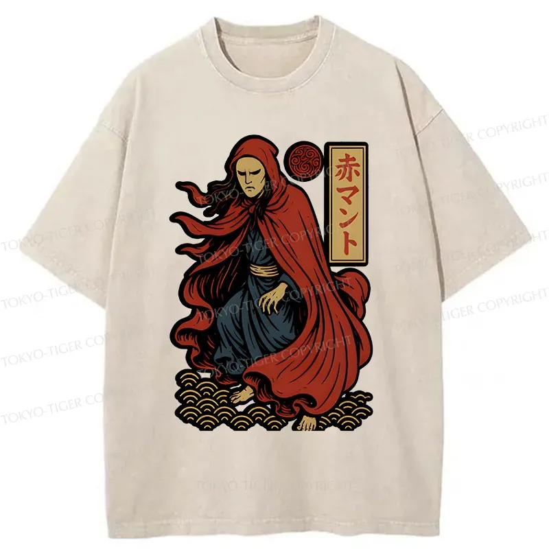 Tokyo-Tiger What Color Toilet Paper Do You Want? Washed T-Shirt