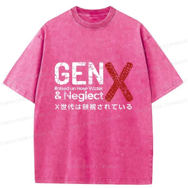 Tokyo-Tiger Neglected Generation X Washed T-Shirt