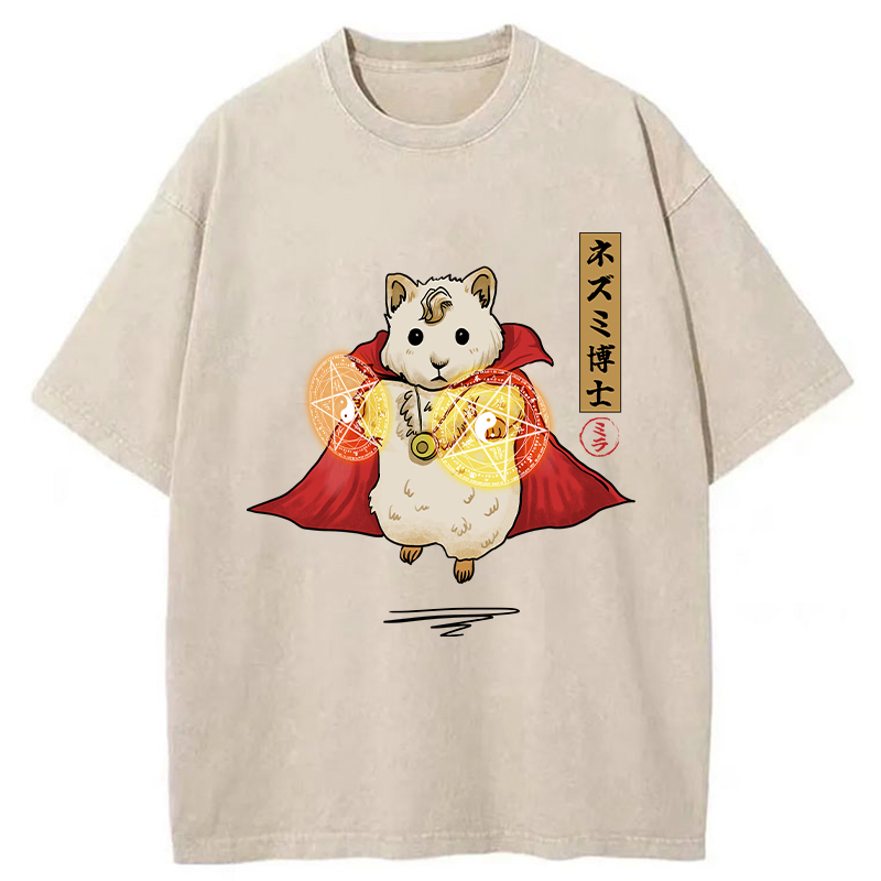 Tokyo-Tiger Doctor Mouse Japanese Washed T-Shirt