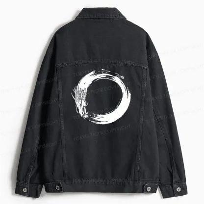 Tokyo-Tiger Dragon's Circle Jean Jacket