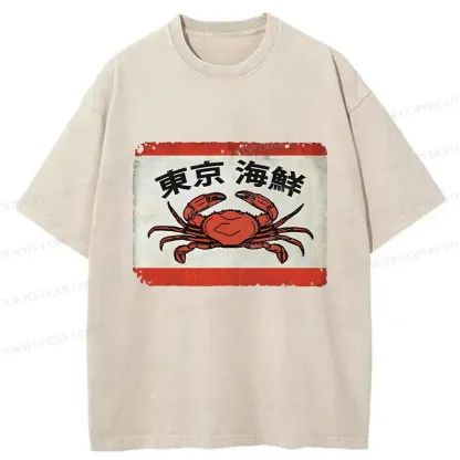 Tokyo-Tiger Tokyo Seafood Washed T-Shirt