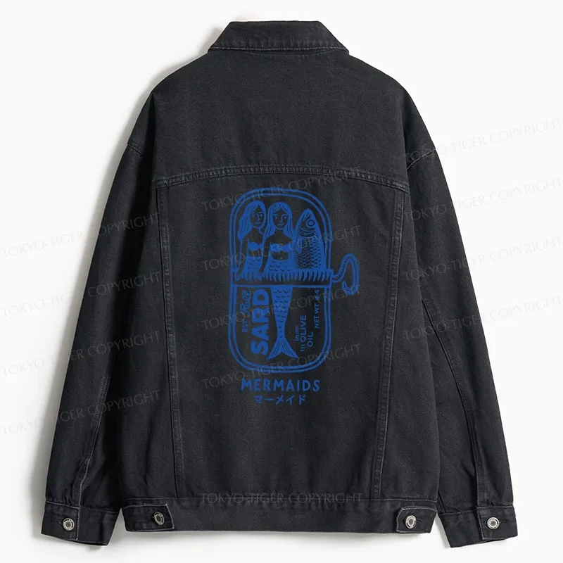 Tokyo-Tiger Mermaid Can Jean Jacket