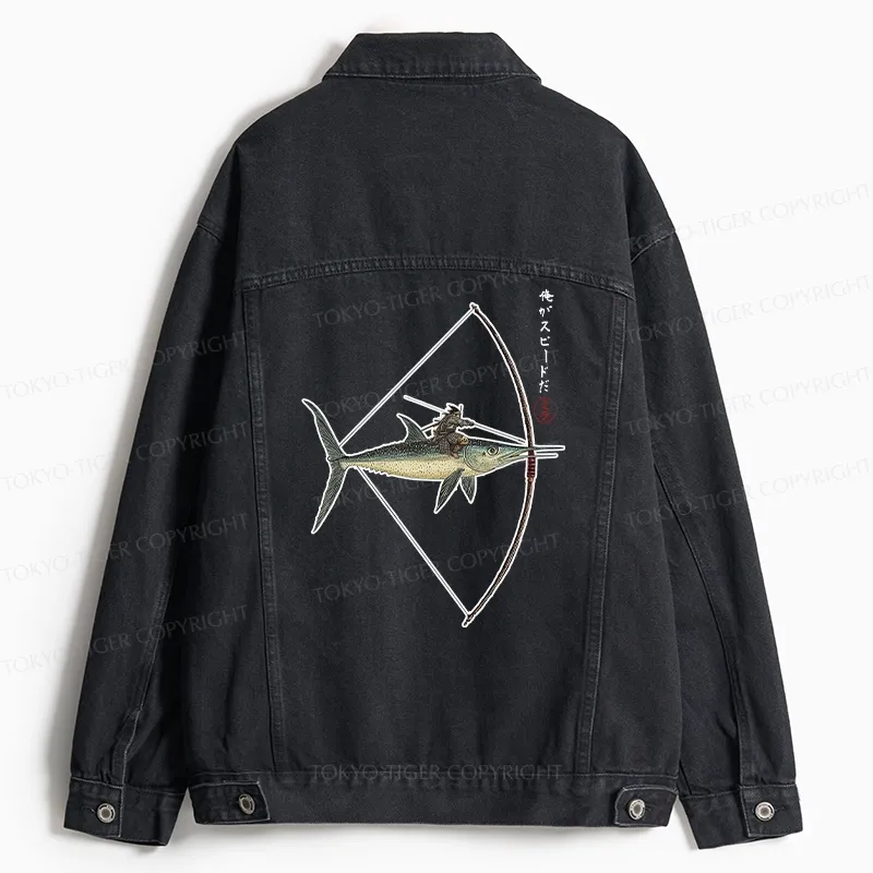 Tokyo-Tiger I Am Speed Jean Jacket