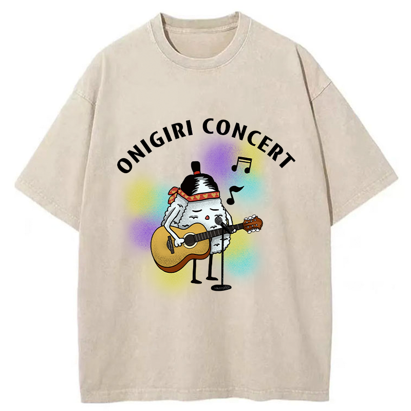 Tokyo-Tiger Rice Ball Concert Washed T-Shirt