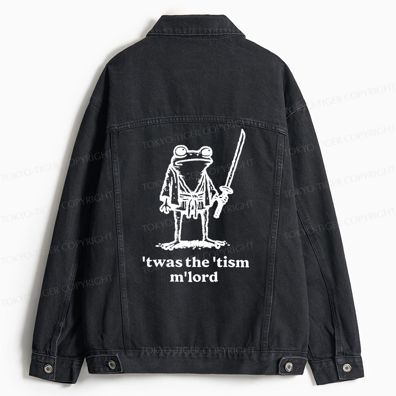 Tokyo-Tiger Focused Samurai Frog Jean Jacket