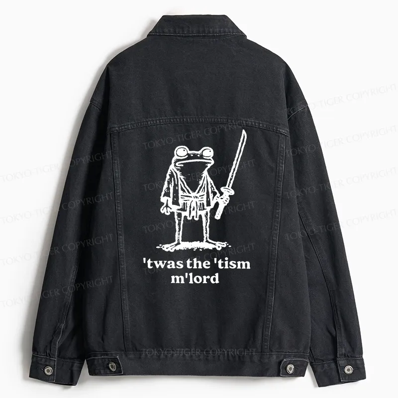 Tokyo-Tiger Focused Samurai Frog Jean Jacket