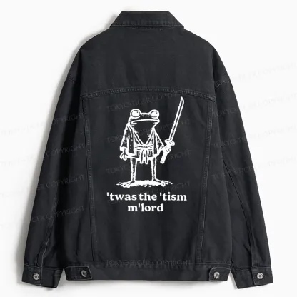 Tokyo-Tiger Focused Samurai Frog Jean Jacket