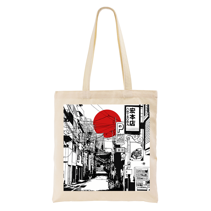 Tokyo-Tiger Sunrise On The Street Tote Bag