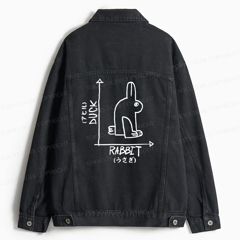 Tokyo-Tiger A Rabbit And A Duck Jean Jacket