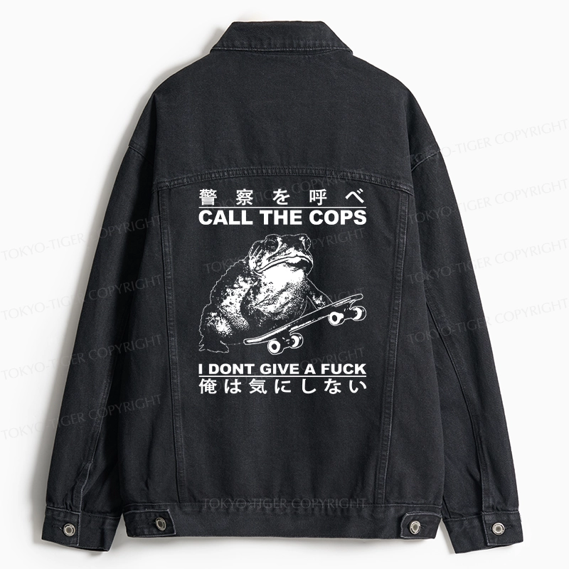 Tokyo-Tiger I Don't Care Jean Jacket