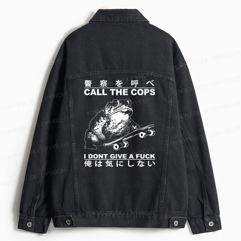 Tokyo-Tiger I Don't Care Jean Jacket