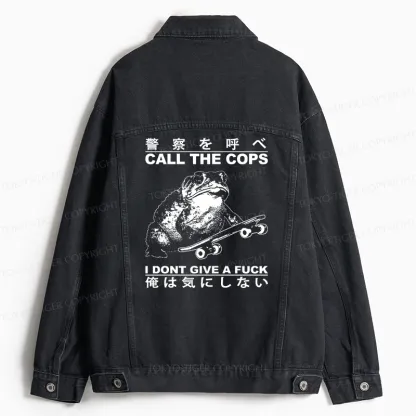 Tokyo-Tiger I Don't Care Jean Jacket