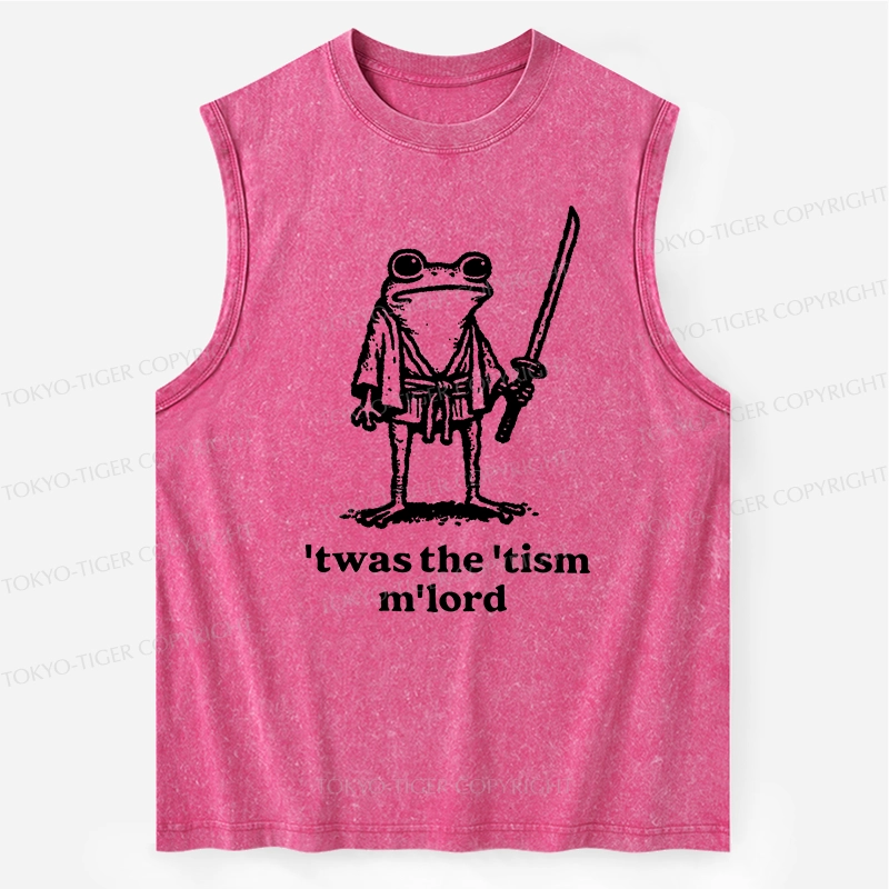 Tokyo-Tiger Focused Samurai Frog Washed Tank