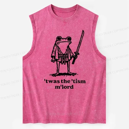 Tokyo-Tiger Focused Samurai Frog Washed Tank