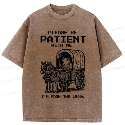 Tokyo-Tiger Please Be Patient With Me Washed T-Shirt