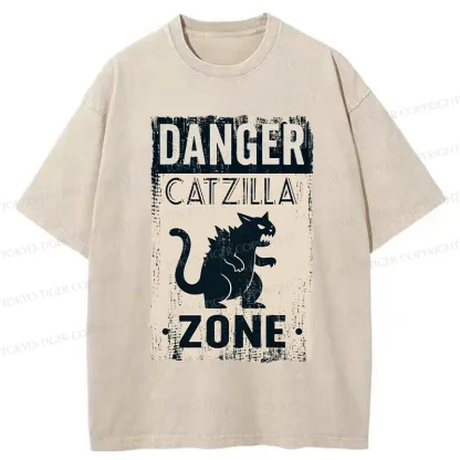 Tokyo-Tiger Danger Zone Washed T-Shirt