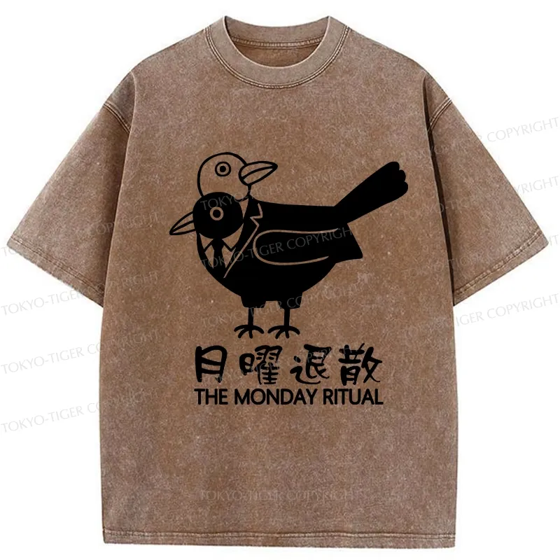 Tokyo-Tiger The Monday Ritual Washed T-Shirt