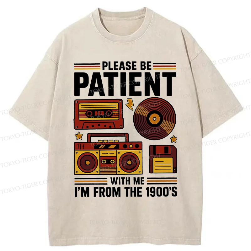 Tokyo-Tiger 90s Retro Stuff Washed T-Shirt