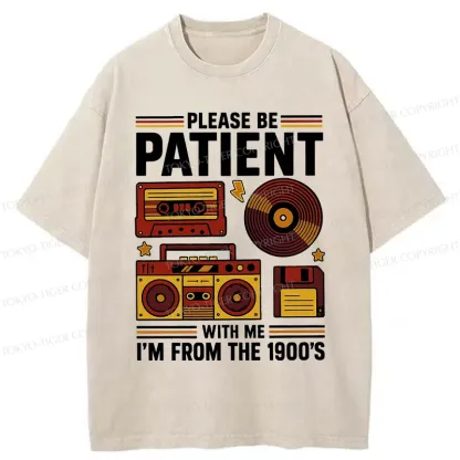 Tokyo-Tiger 90s Retro Stuff Washed T-Shirt