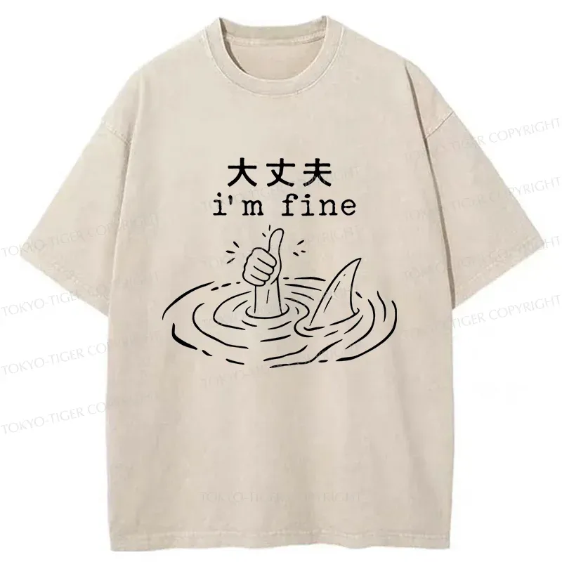 Tokyo-Tiger People In Danger Washed T-Shirt