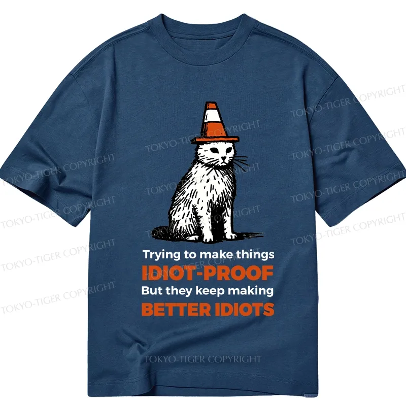 Tokyo-Tiger Stupid Cat Classic T-Shirt