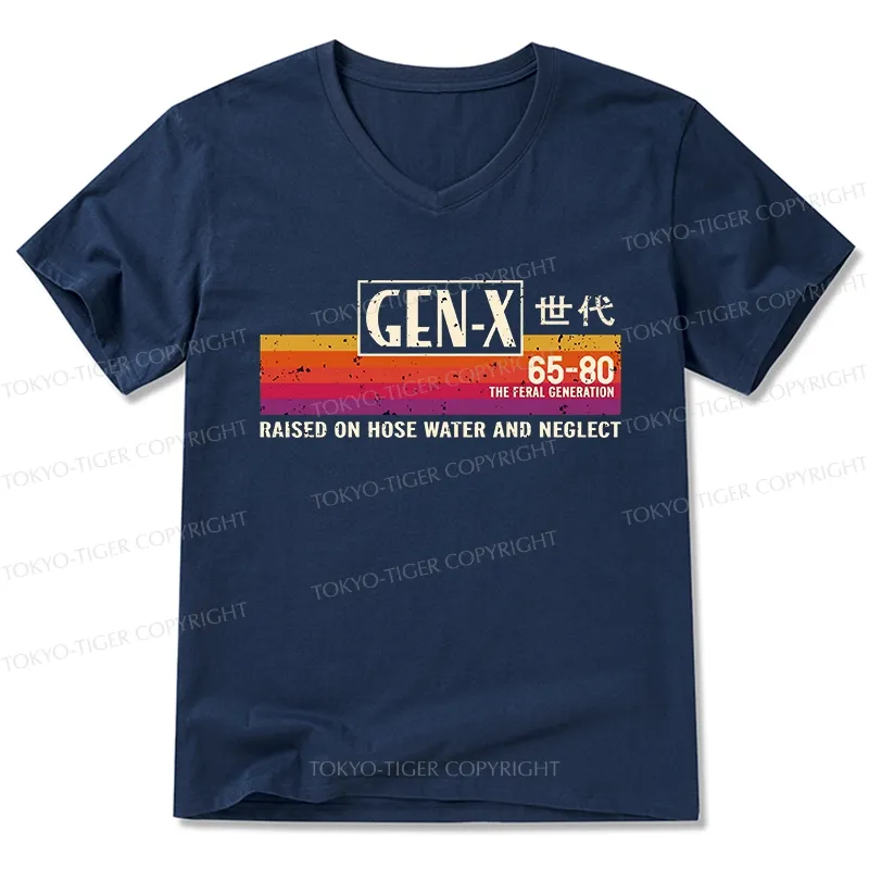 Tokyo-Tiger X Era Retro V-Neck Classic T-Shirt