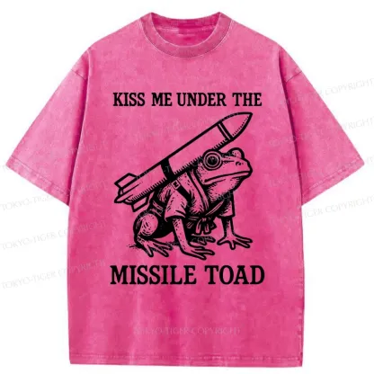 Tokyo-Tiger Missile Frog Washed T-Shirt