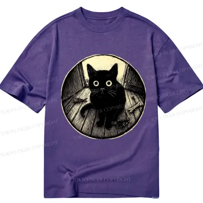 Tokyo-Tiger Waiting Black Cat Classic T-Shirt