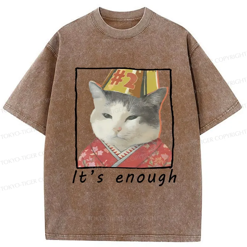 Tokyo-Tiger It's Enough Washed T-Shirt