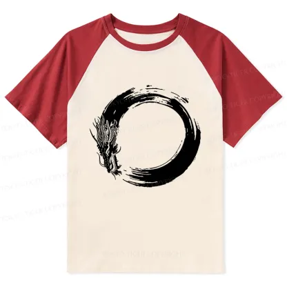 Tokyo-Tiger Dragon's Circle Raglan T-shirt