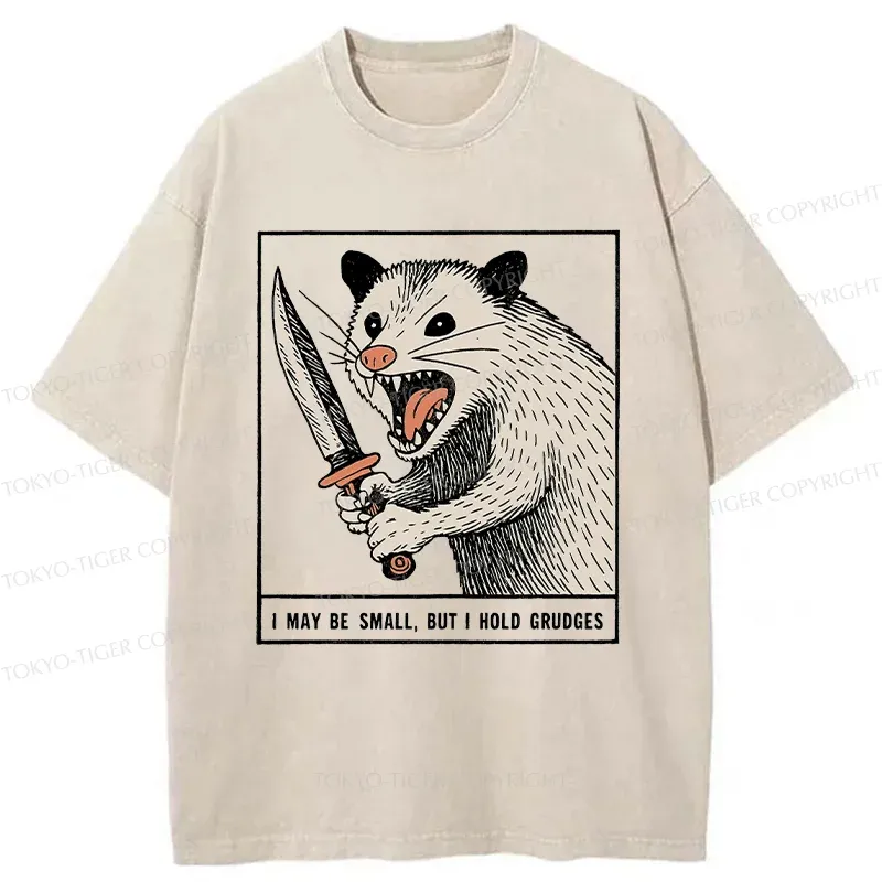 Tokyo-Tiger Possum With A Knife Washed T-Shirt