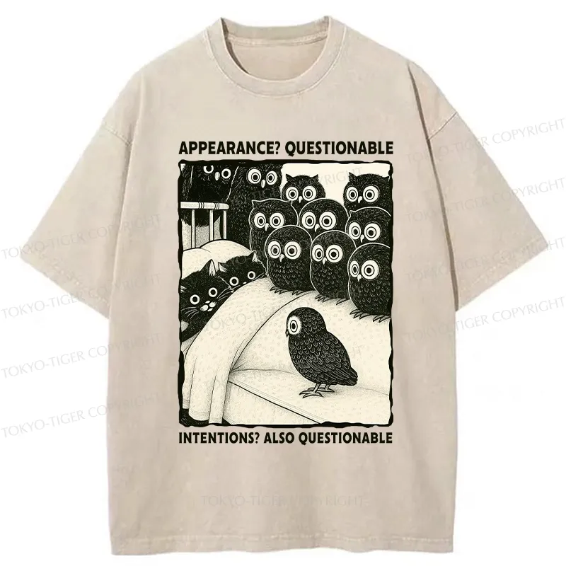 Tokyo-Tiger Appearance And Intentions Questionable Washed T-Shirt