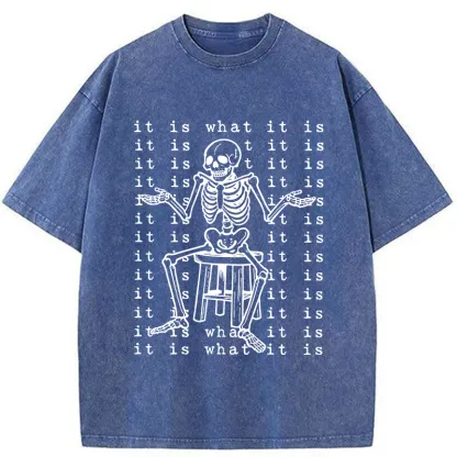 Tokyo-Tiger Helpless Skeleton Washed T-Shirt