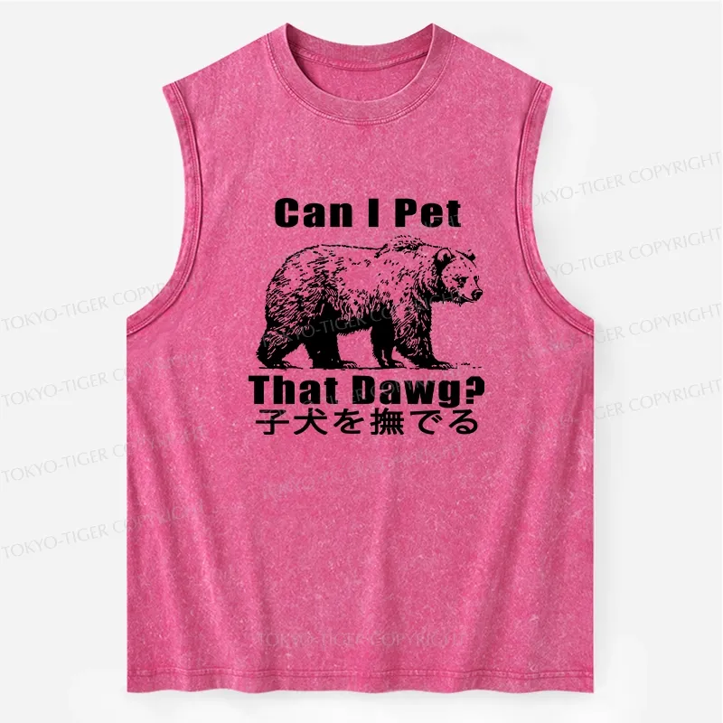 Tokyo-Tiger Pet The Bear Washed Tank