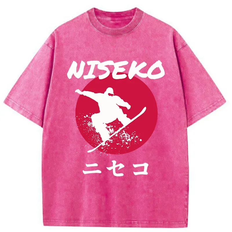 Tokyo-Tiger Niseko Snowboarding Washed T-Shirt