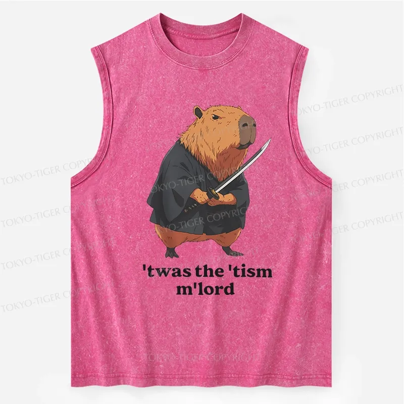 Tokyo-Tiger Focused Samurai Capybara Washed Tank
